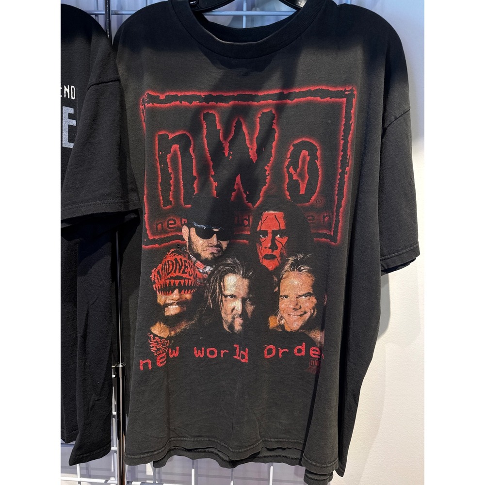 Vintage 1998 WCW nWo Wolfpac T-Shirt Mens XXL Black Red New World Order USA Made